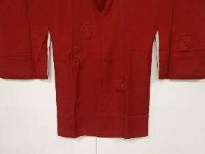 リサイクル　リボン刺繍花模様絵羽道行コート